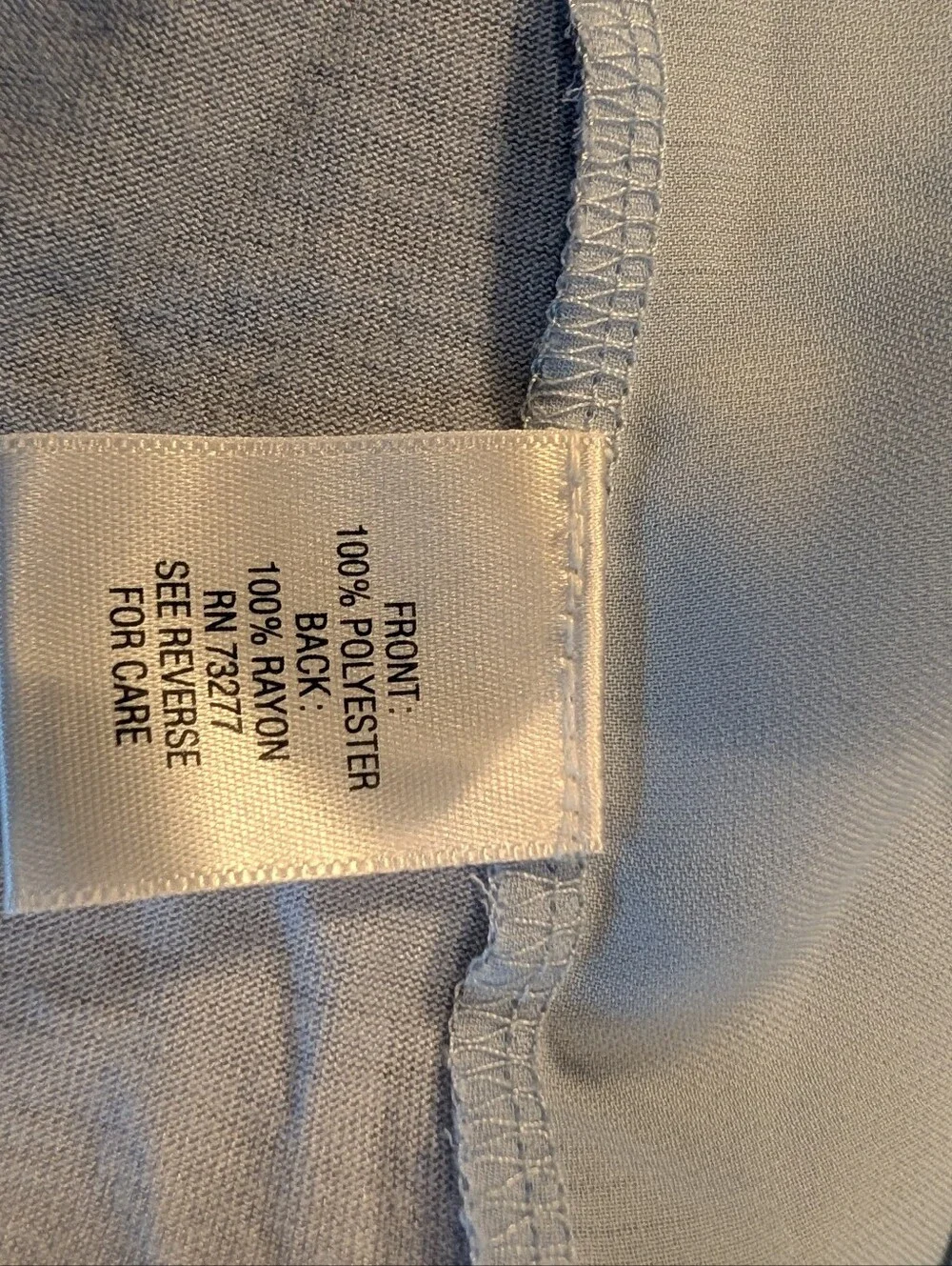 Elle Light Blue Sleeveless Smocked Yoke Tank - Picture 5 of 6